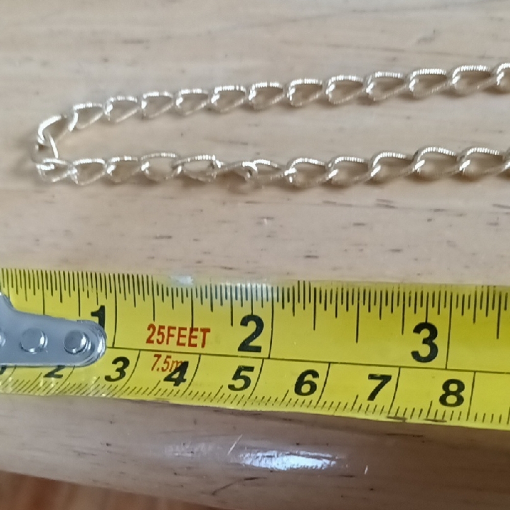 Vintage Wavy Textured Link Gold Chain Necklace